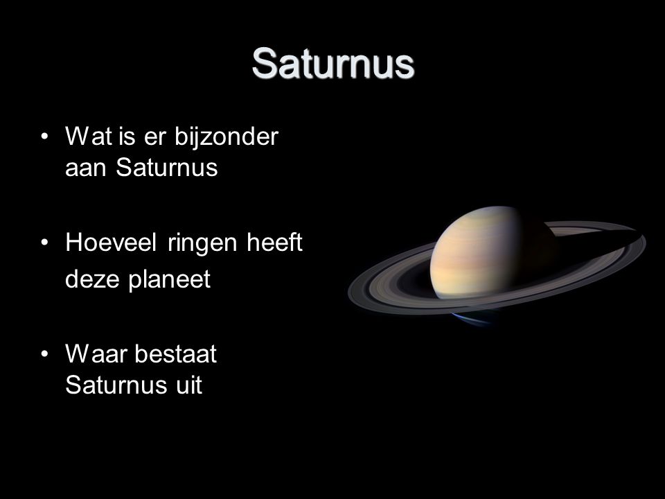 Saturnus Wat is er bijzonder aan Saturnus Hoeveel ringen heeft