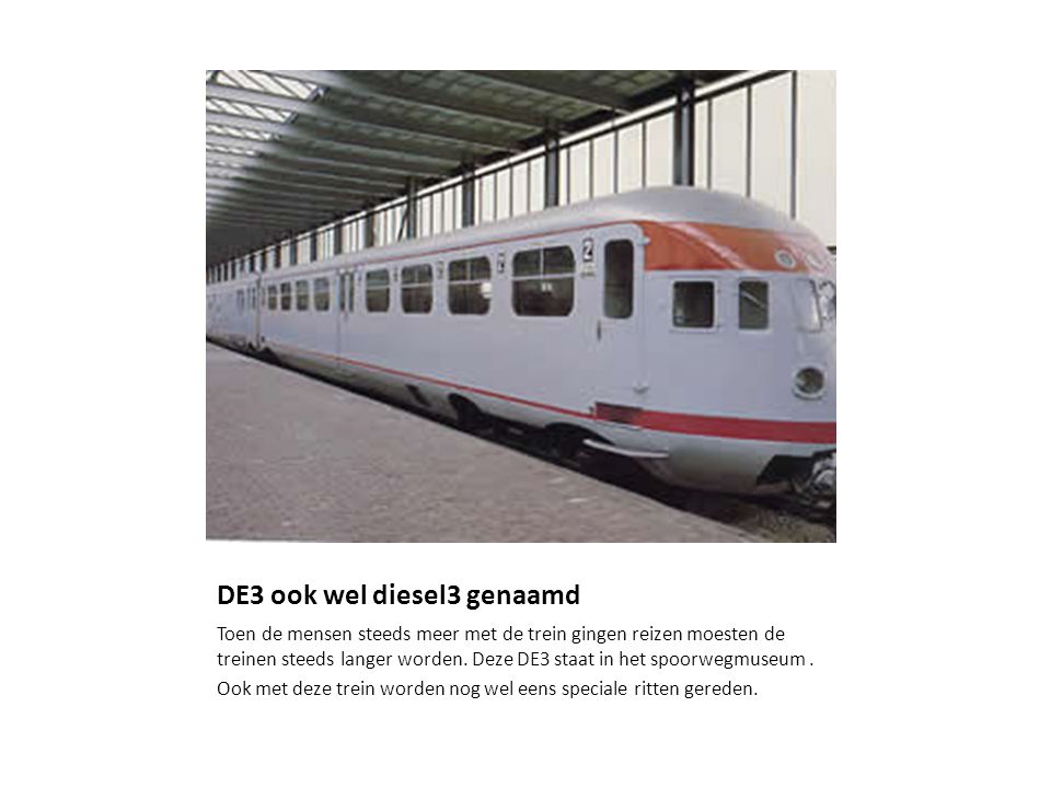 DE3 ook wel diesel3 genaamd