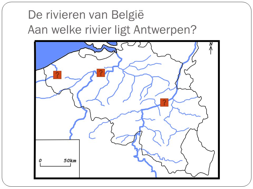 De rivieren van België Aan welke rivier ligt Antwerpen