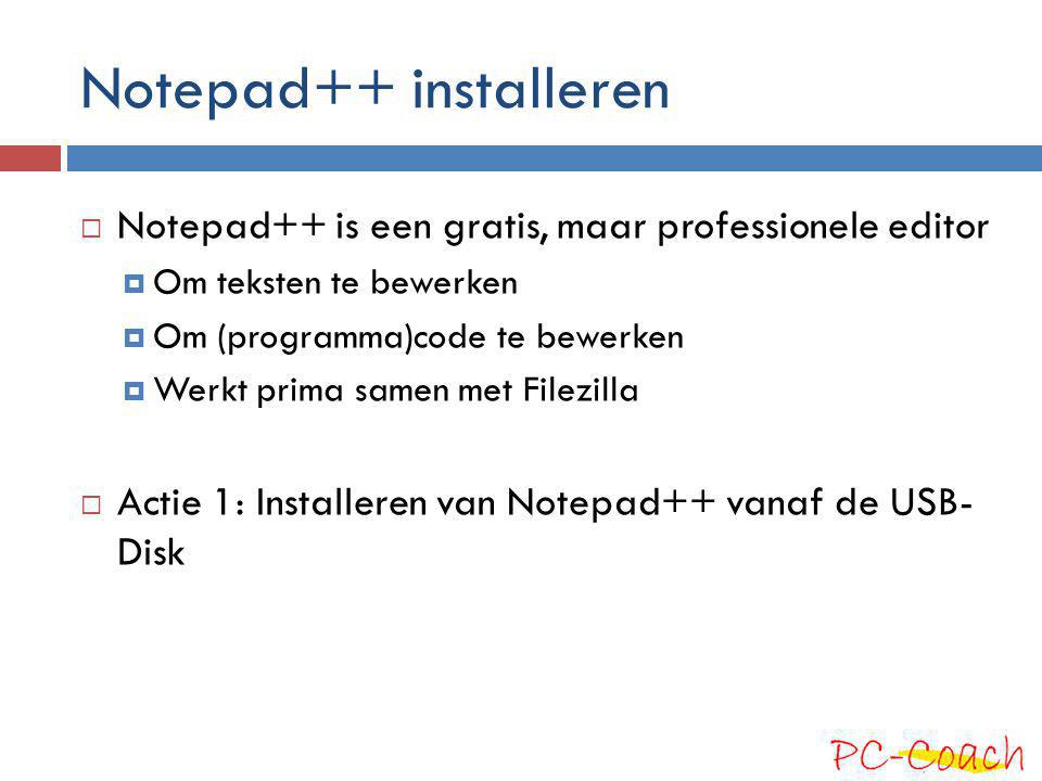 Notepad++ installeren