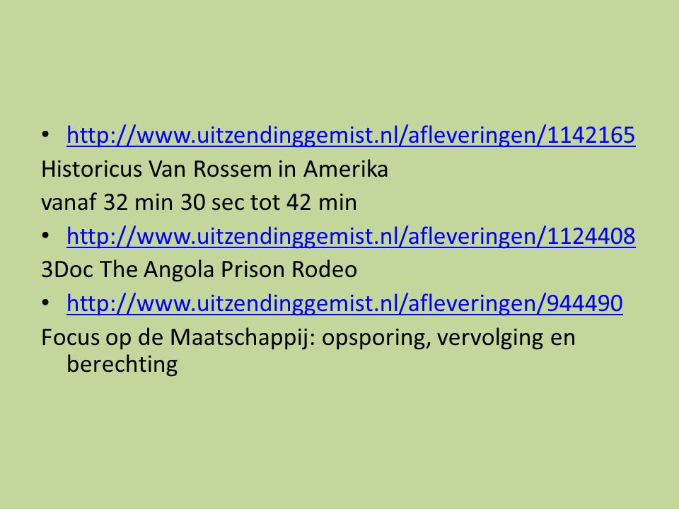 Historicus Van Rossem in Amerika. vanaf 32 min 30 sec tot 42 min.