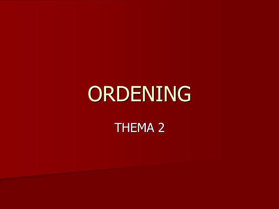 ORDENING THEMA 2