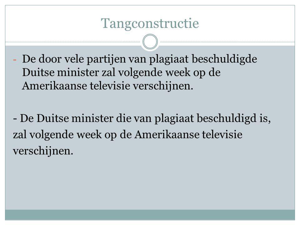 Tangconstructie De door vele partijen van plagiaat beschuldigde Duitse minister zal volgende week op de Amerikaanse televisie verschijnen.