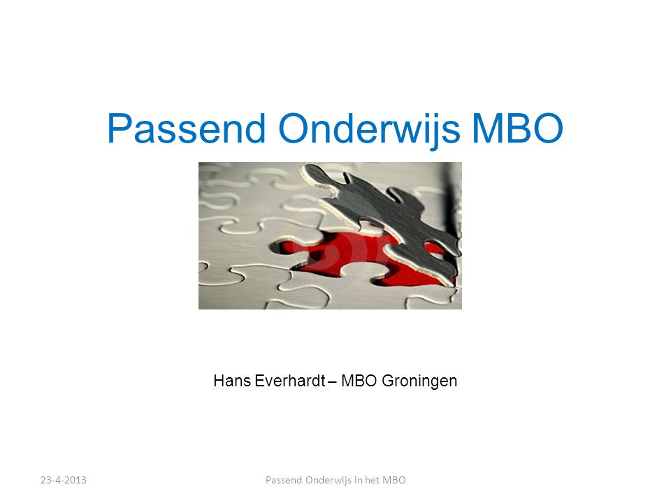 Hans Everhardt – MBO Groningen