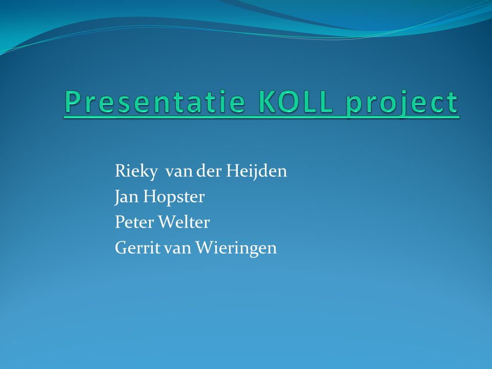 Presentatie KOLL project