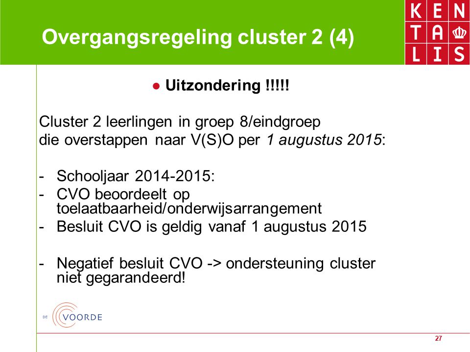 Overgangsregeling cluster 2 (4)