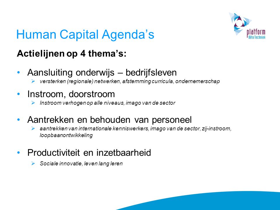 Human Capital Agenda’s