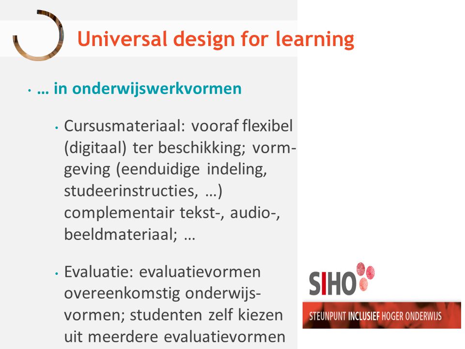 Universal design for learning