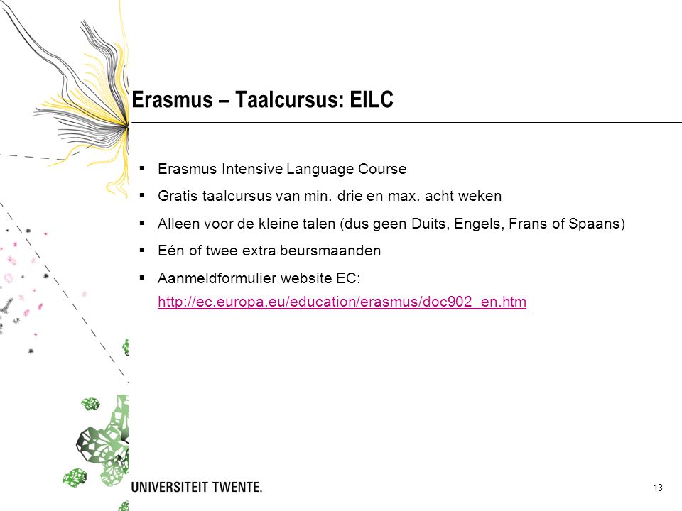 Erasmus – Taalcursus: EILC