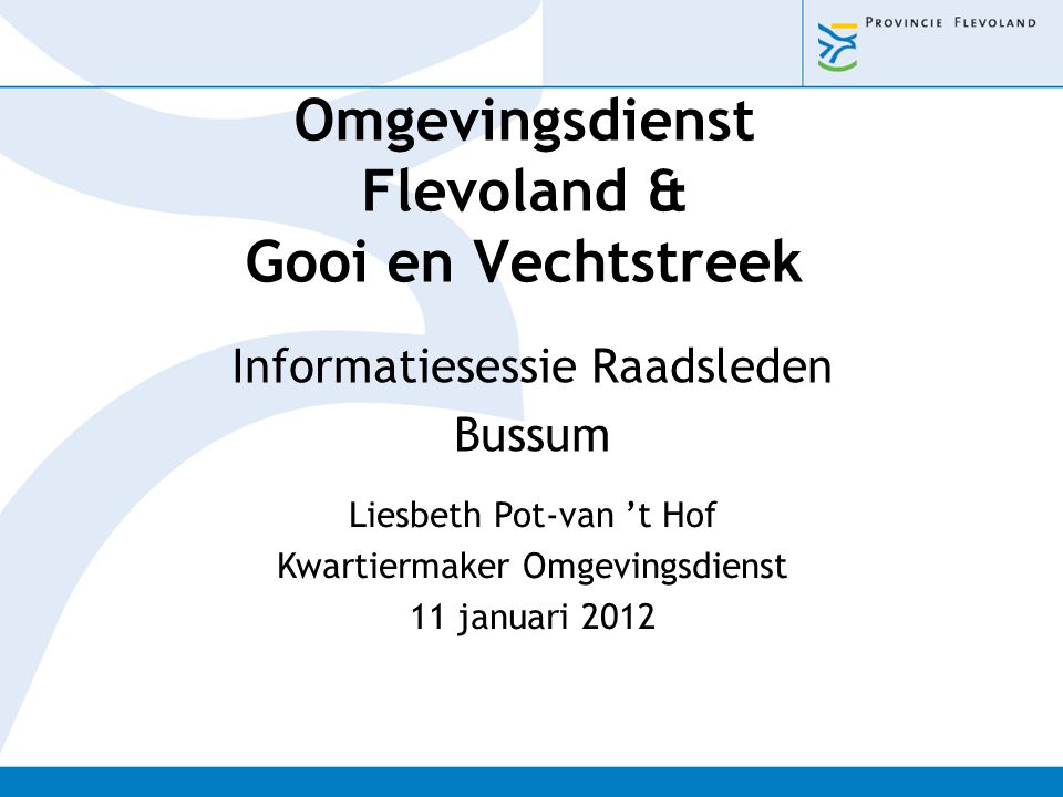 Omgevingsdienst Flevoland & Gooi en Vechtstreek