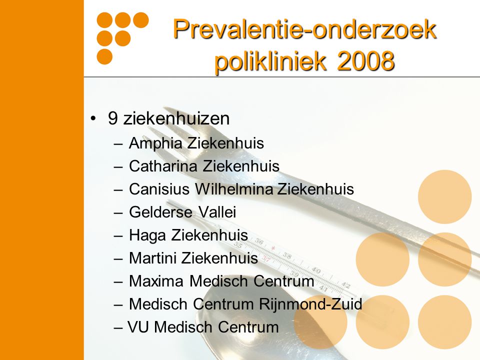 Prevalentie-onderzoek polikliniek 2008