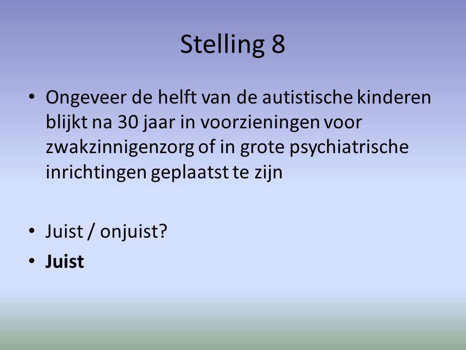Stelling 8