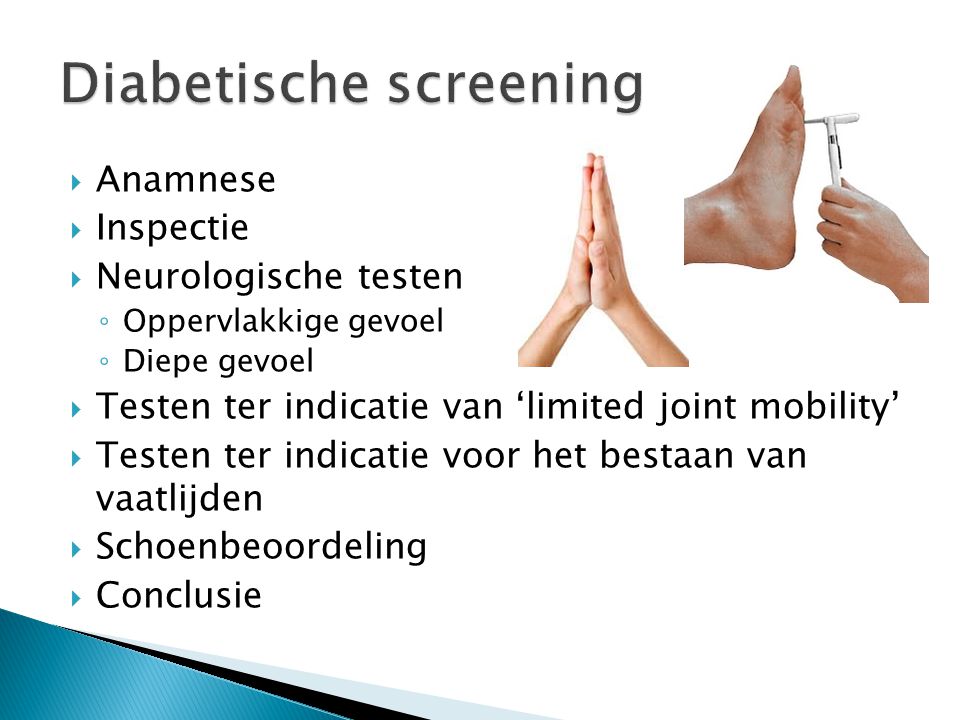 Diabetische screening