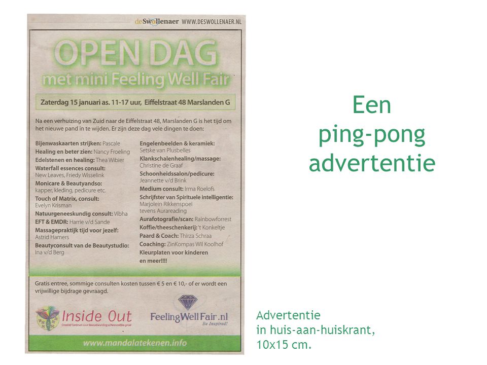 ping-pong advertentie