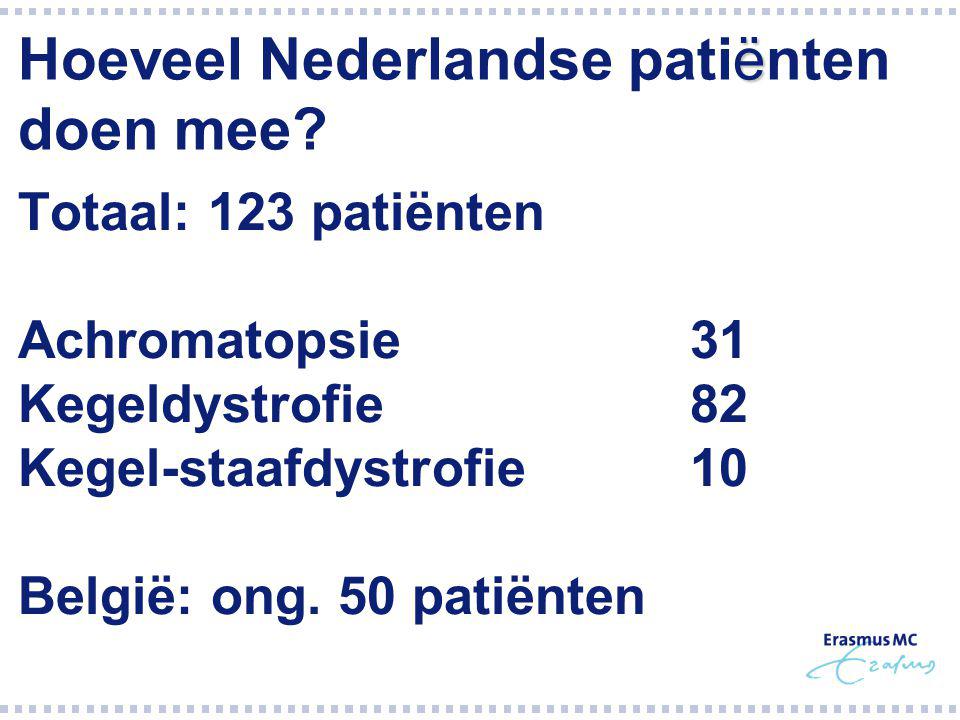 Hoeveel Nederlandse patiënten doen mee
