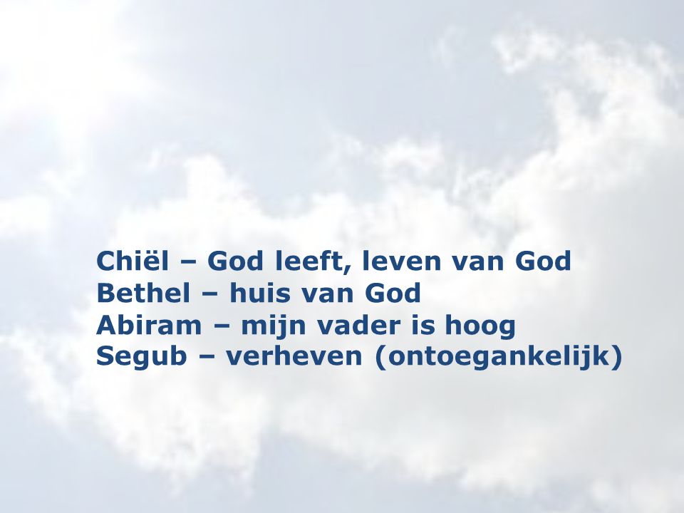 Chiël – God leeft, leven van God
