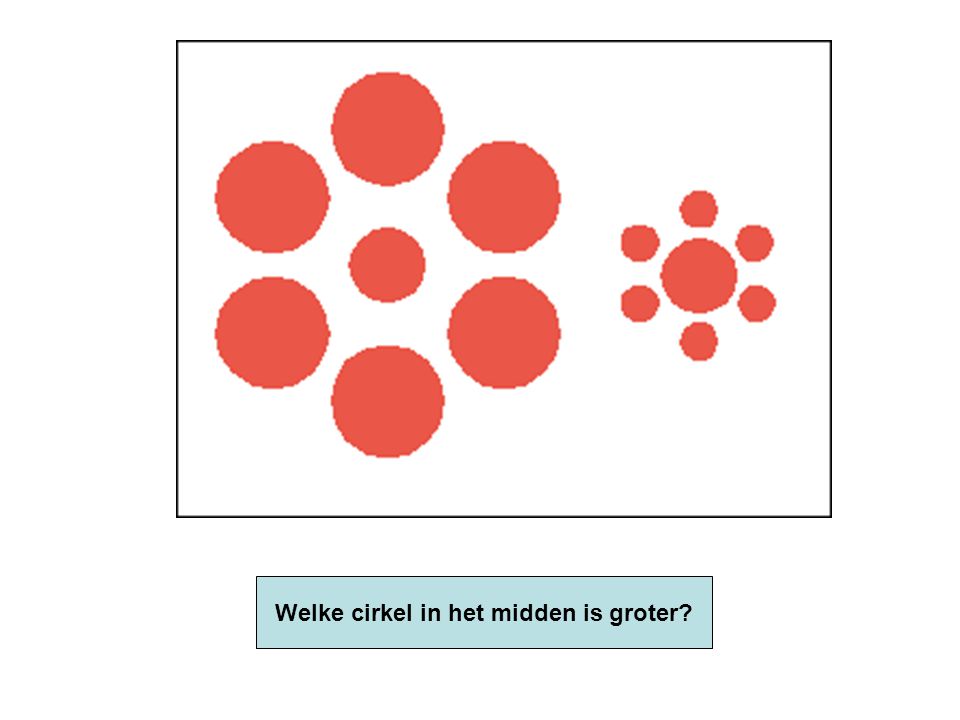 Which circle in the middle is bigger