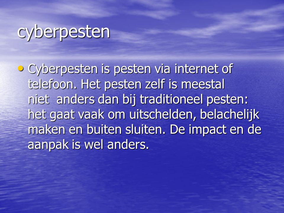 cyberpesten