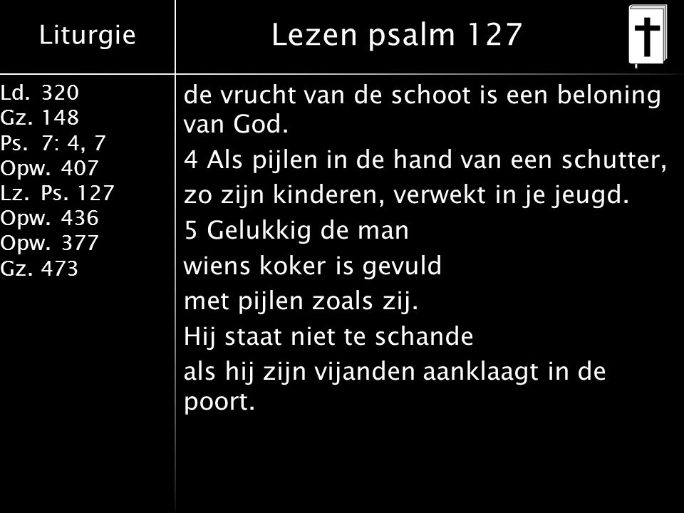 Lezen psalm 127