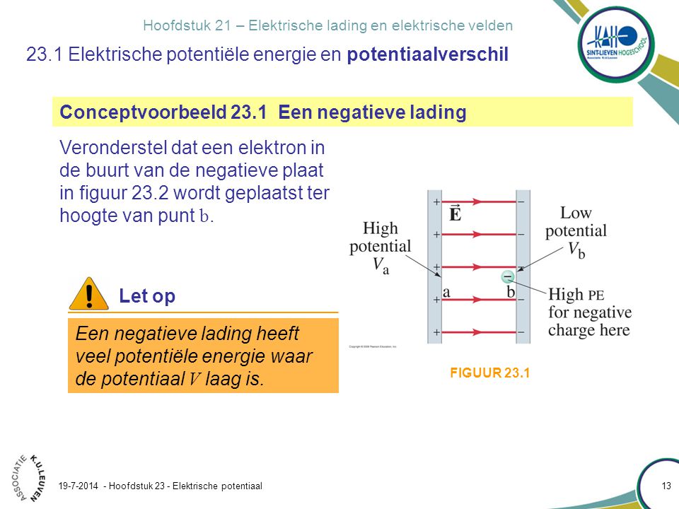 23.1 Elektrische potentiële energie en potentiaalverschil