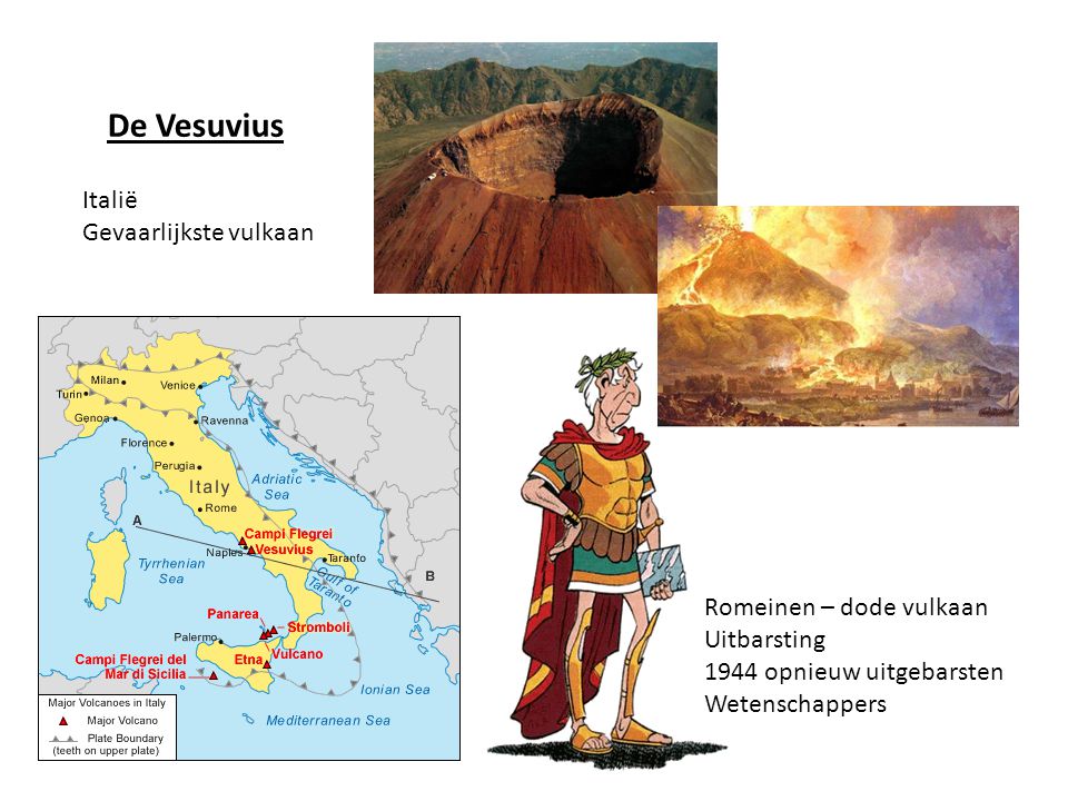 De Vesuvius Italië Gevaarlijkste vulkaan Romeinen – dode vulkaan