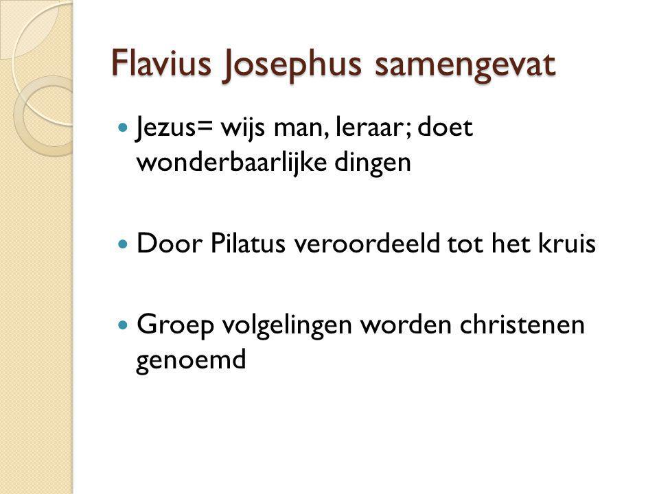 Flavius Josephus samengevat