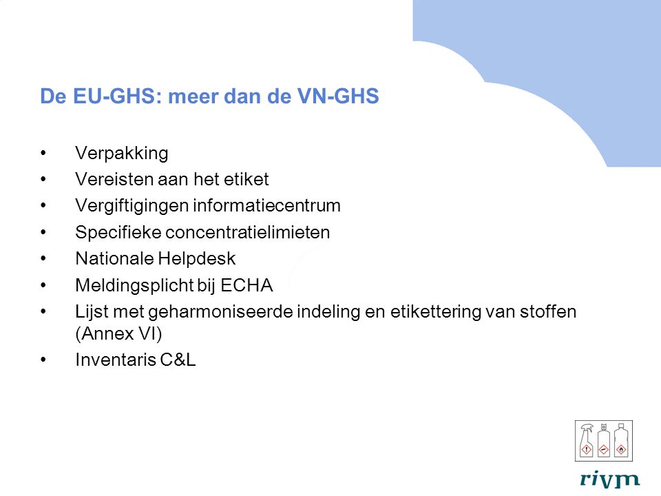 De EU-GHS: meer dan de VN-GHS