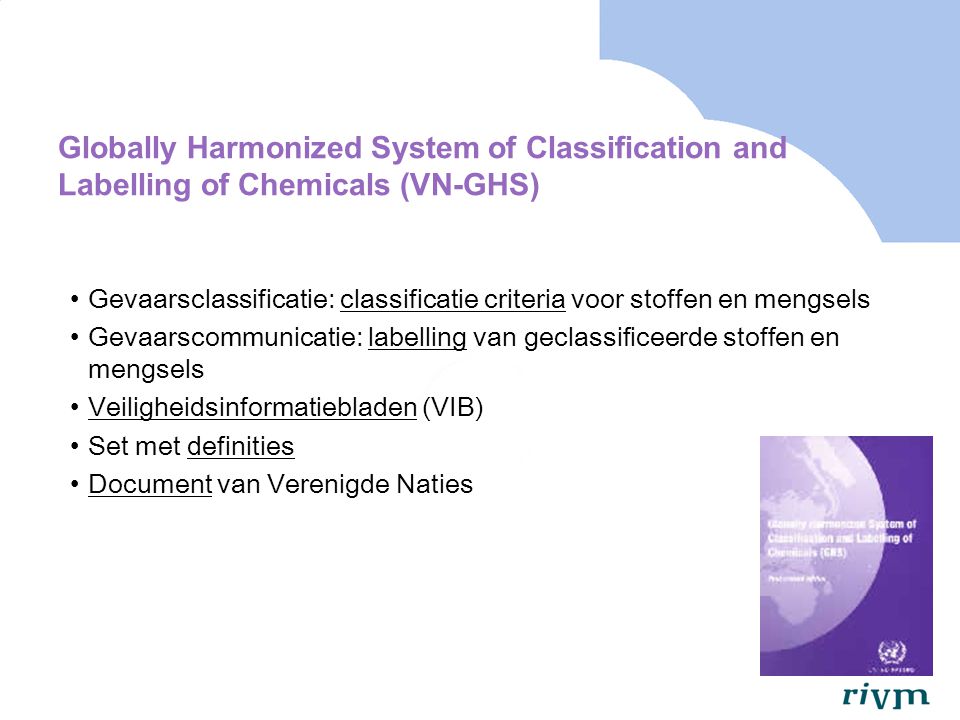 Globally Harmonized System of Classification and Labelling of Chemicals (VN-GHS)