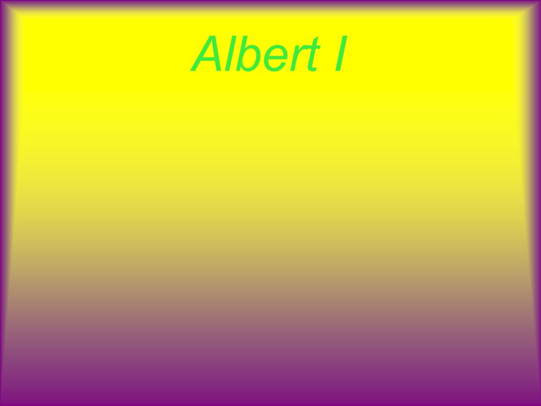 Albert I