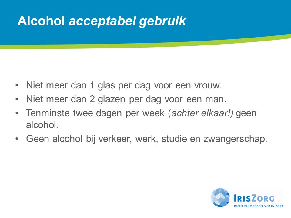 Alcohol acceptabel gebruik