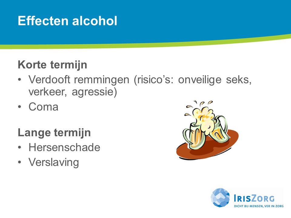 Effecten alcohol Korte termijn