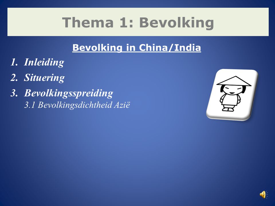 Bevolking in China/India
