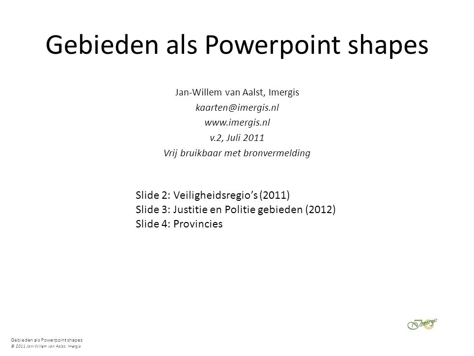 Gebieden als Powerpoint shapes