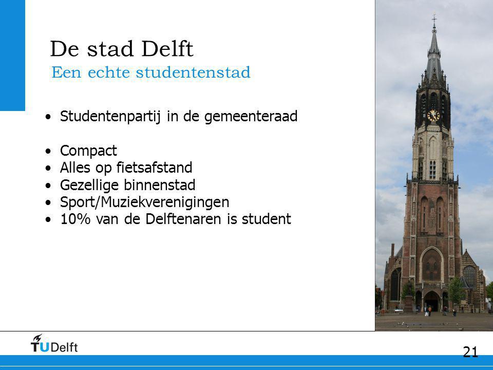 De stad Delft Een echte studentenstad
