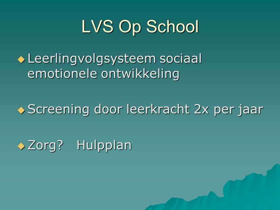 LVS Op School Leerlingvolgsysteem sociaal emotionele ontwikkeling