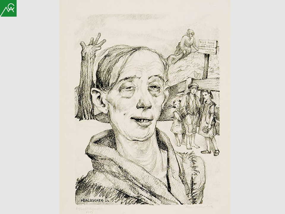 Hans Baluschek Portrait einer Säuferin