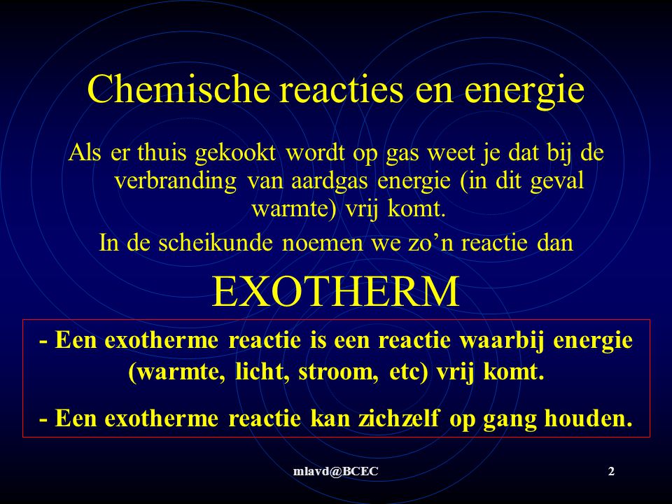Chemische reacties en energie