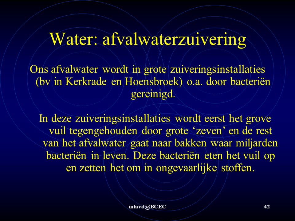 Water: afvalwaterzuivering