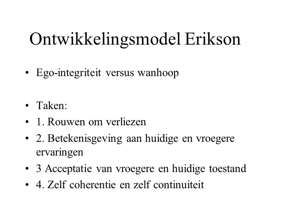 Ontwikkelingsmodel Erikson