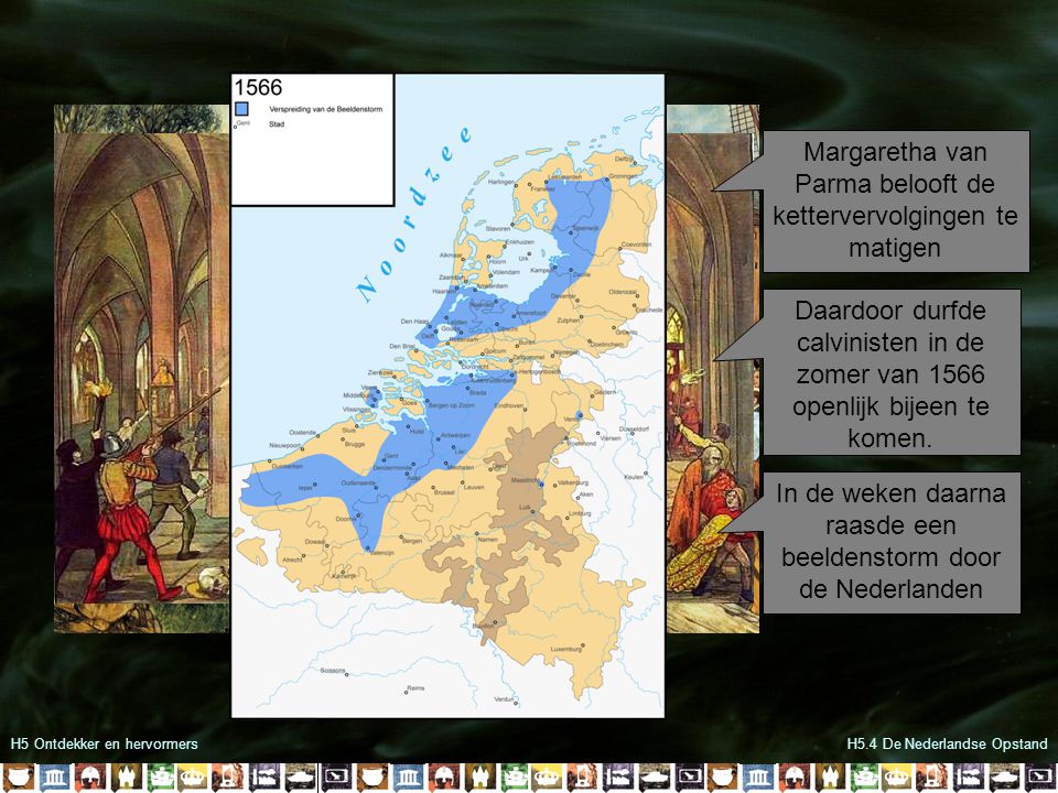 Margaretha van Parma belooft de kettervervolgingen te matigen