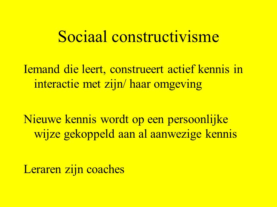 Sociaal constructivisme