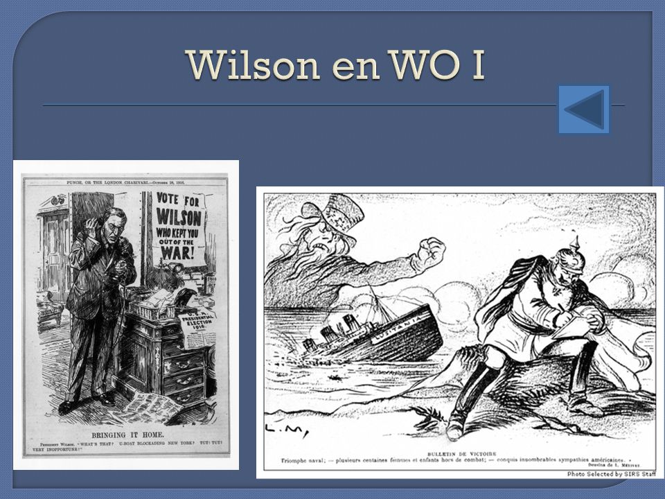 Wilson en WO I