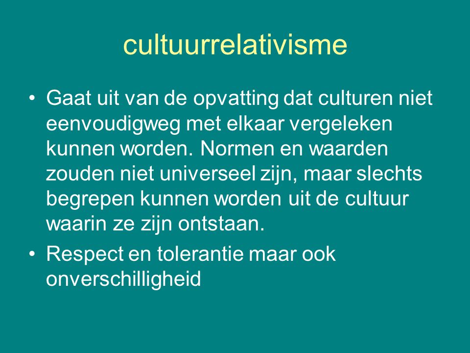 cultuurrelativisme