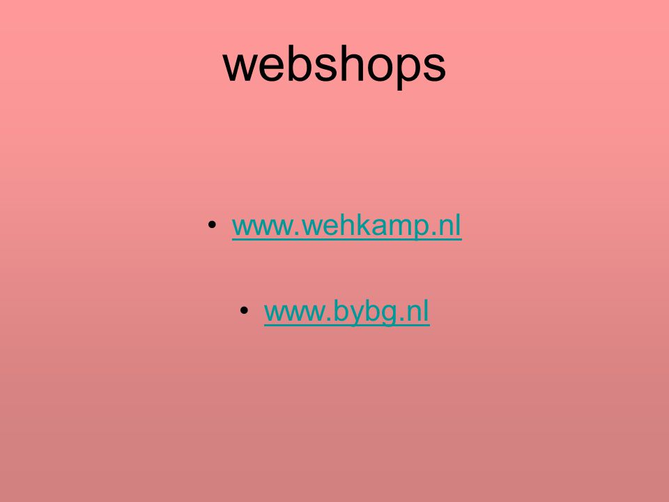 webshops