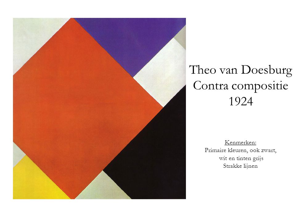 Theo van Doesburg Contra compositie 1924