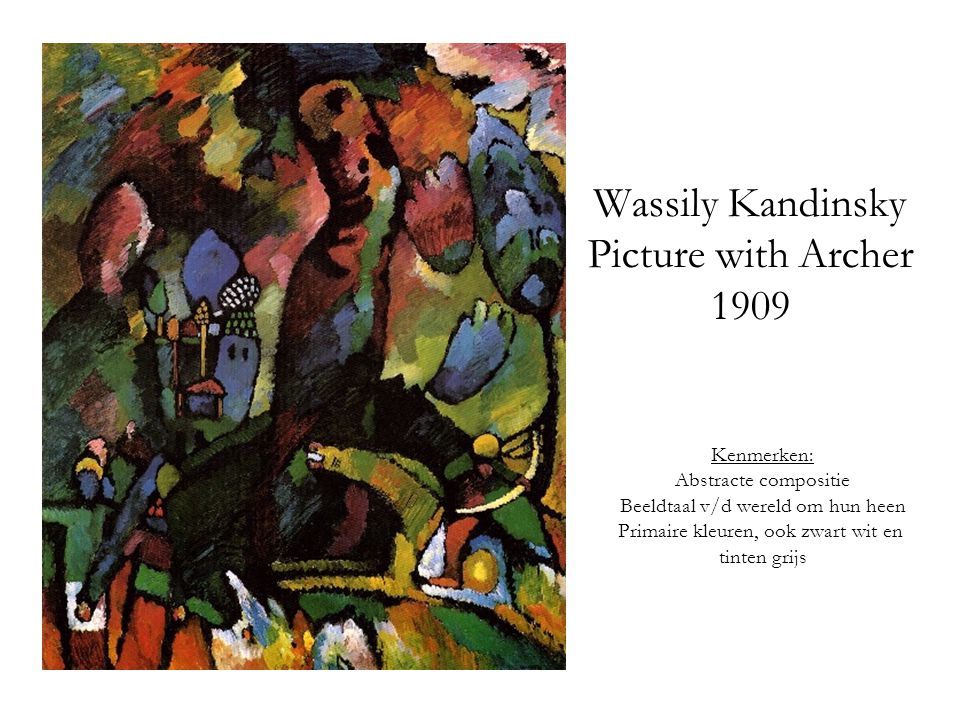 Wassily Kandinsky Picture with Archer 1909