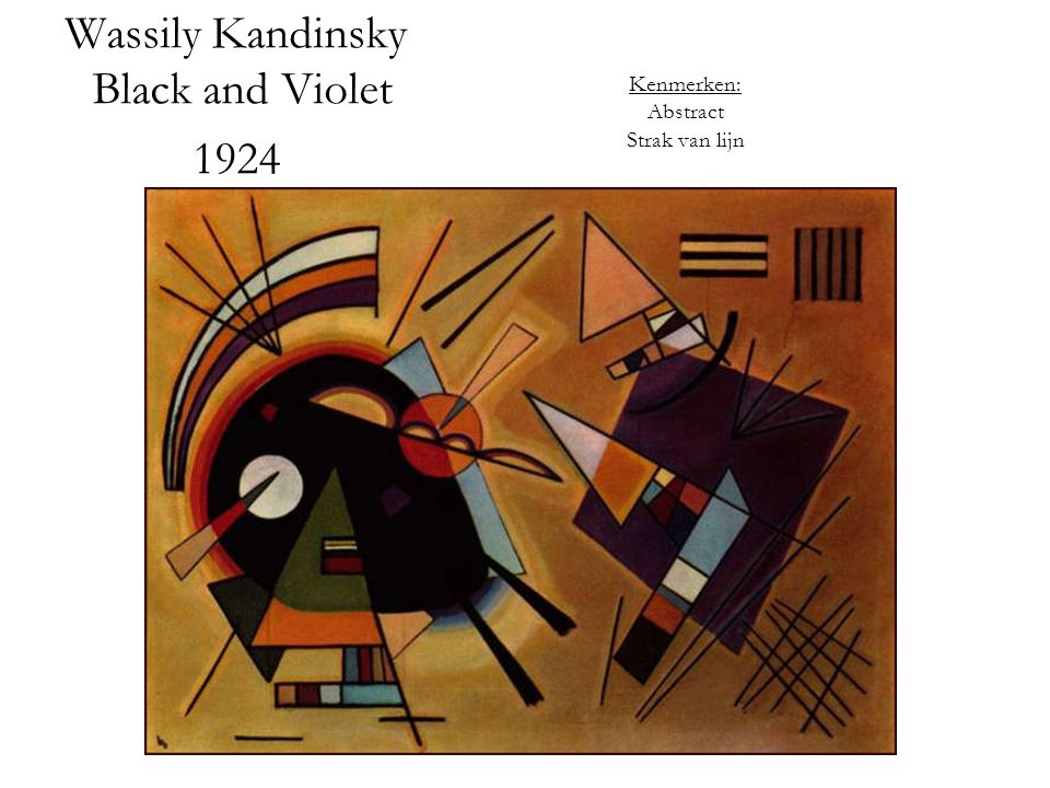 Wassily Kandinsky Black and Violet 1924