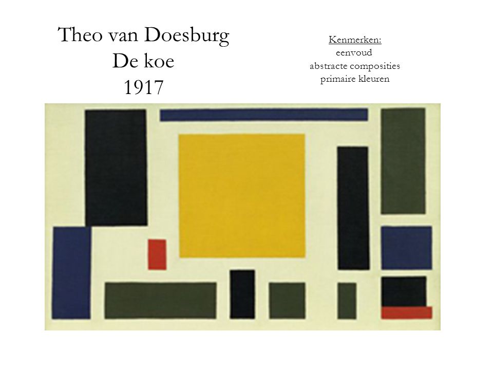 Theo van Doesburg De koe 1917