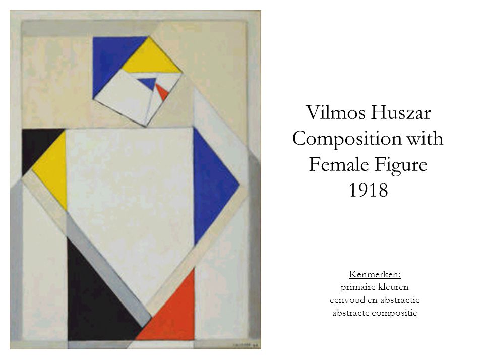 Vilmos Huszar Composition with Female Figure 1918