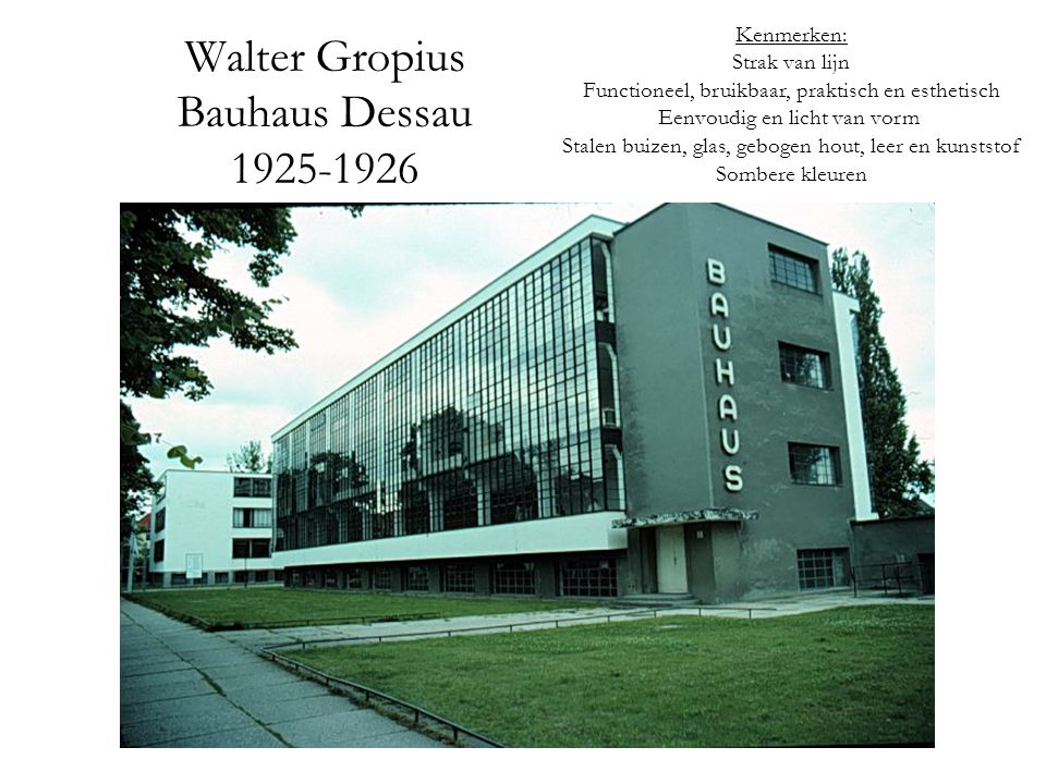 Walter Gropius Bauhaus Dessau